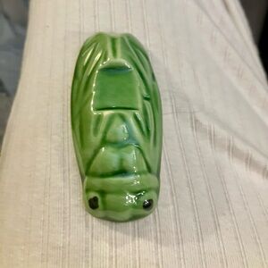 French Lucky cicada bug pottery
 knife rest chopstick